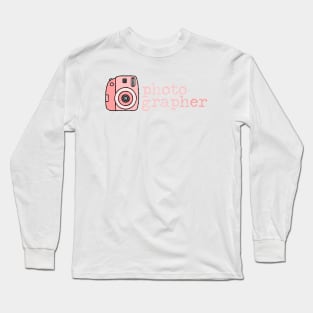 She's A PhotograpHER Instant Film Retro Camera Long Sleeve T-Shirt